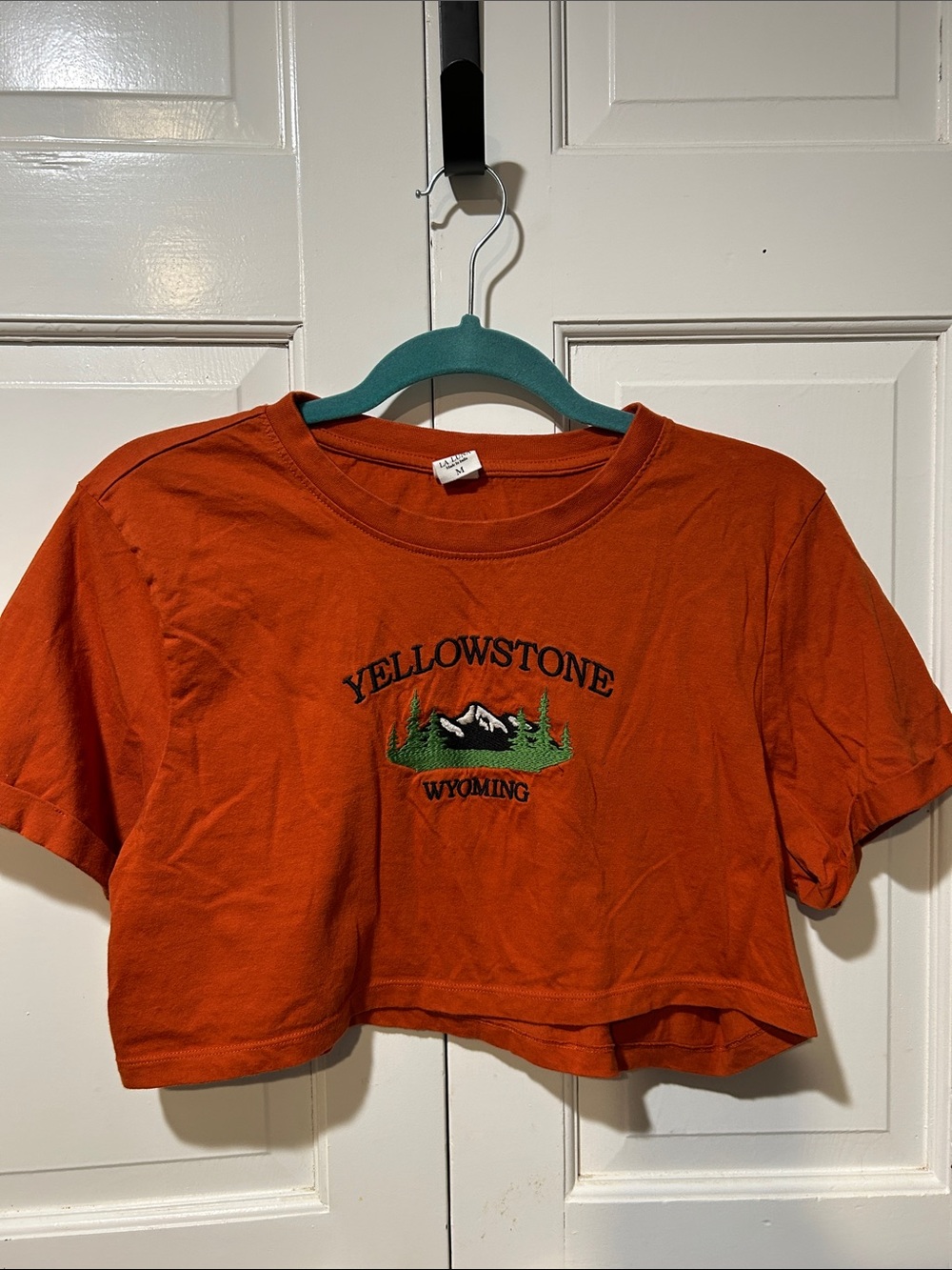 La Luna Medium Rust Orange Tee — Crew Neck